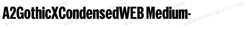 A2GothicXCondensedWEB Medium字体转换